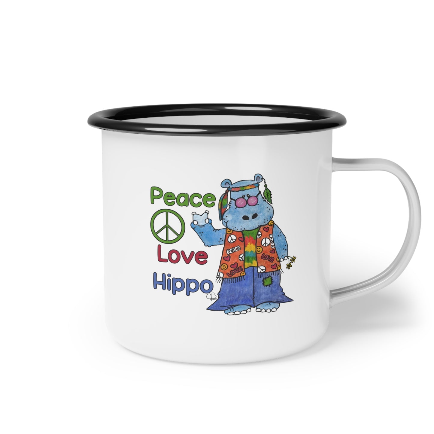 Peace Love Hippo